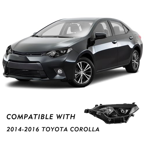 Image of TUSDAR LED Headlight Assembly for 2014 2015 2016 Toyota Corolla (W /Bulbs)