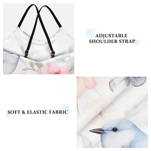 Flowers Floral Pink Bird Girls One Piece Swimsuit Beach Swimwear 208489423