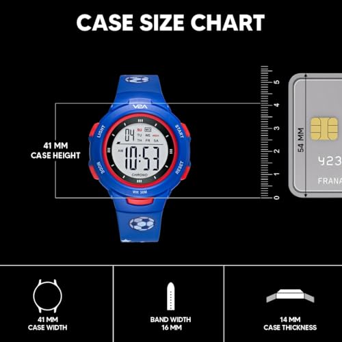 Image of V2A Kids Watch - Waterproof Multi-Functional Digital Sports Watch for Ages 5-13, 30M Water Resistance, Gift for 5-10 Year Olds