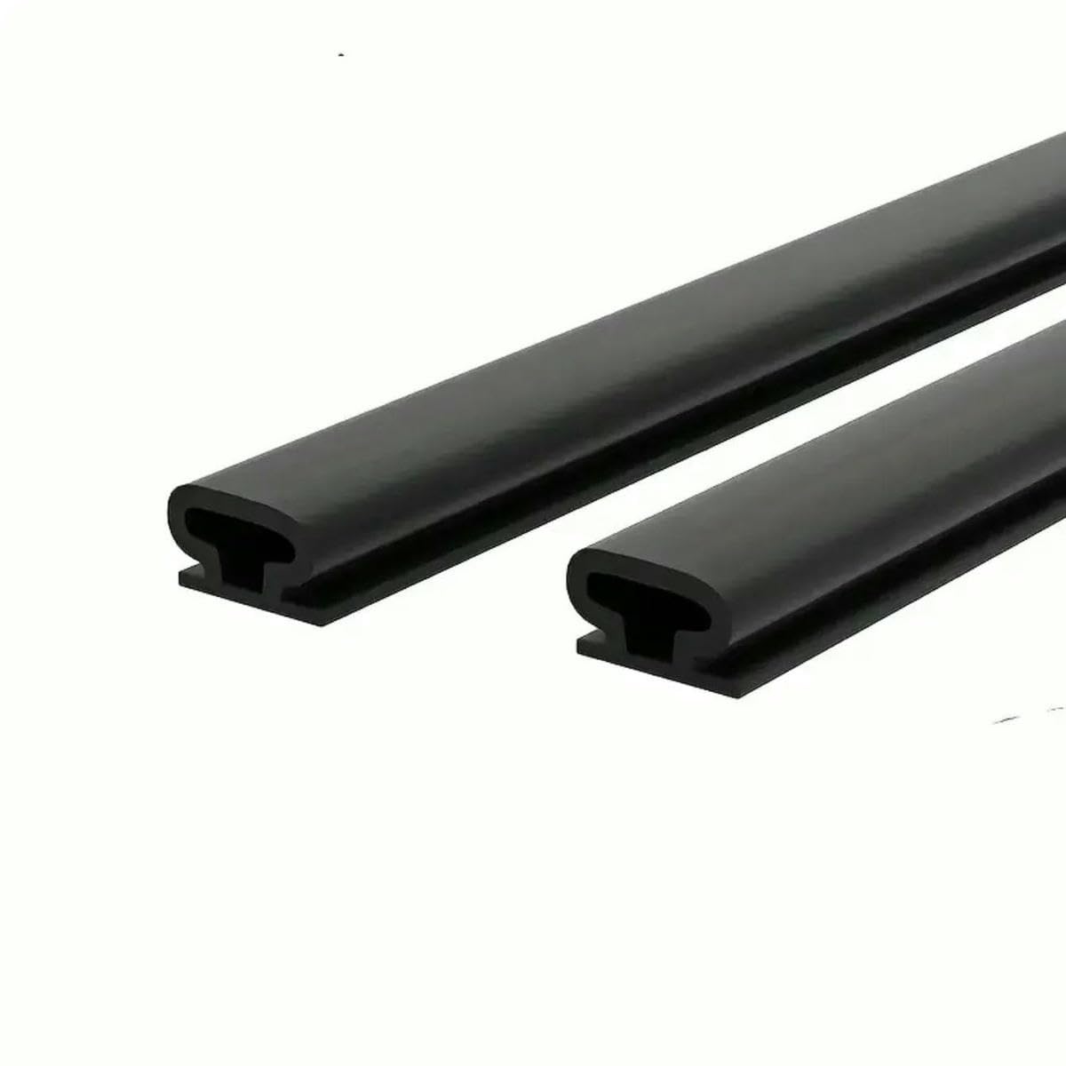 1pc Weather Stripping Door Seal, Window and Door Door Seal Strip, Soundproofing Self-Adhesive Backing D-Shape Door Weather Strip-Black 6m