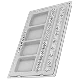 FIXOSHEE Bandeja para Diseño de Joyería Ranuras, Tablero para Hacer Pulseras y Collares, Organizador de Cuentas Diy, Herramienta Práctica para Manualidades Cuentas, Tablero de Artesanía