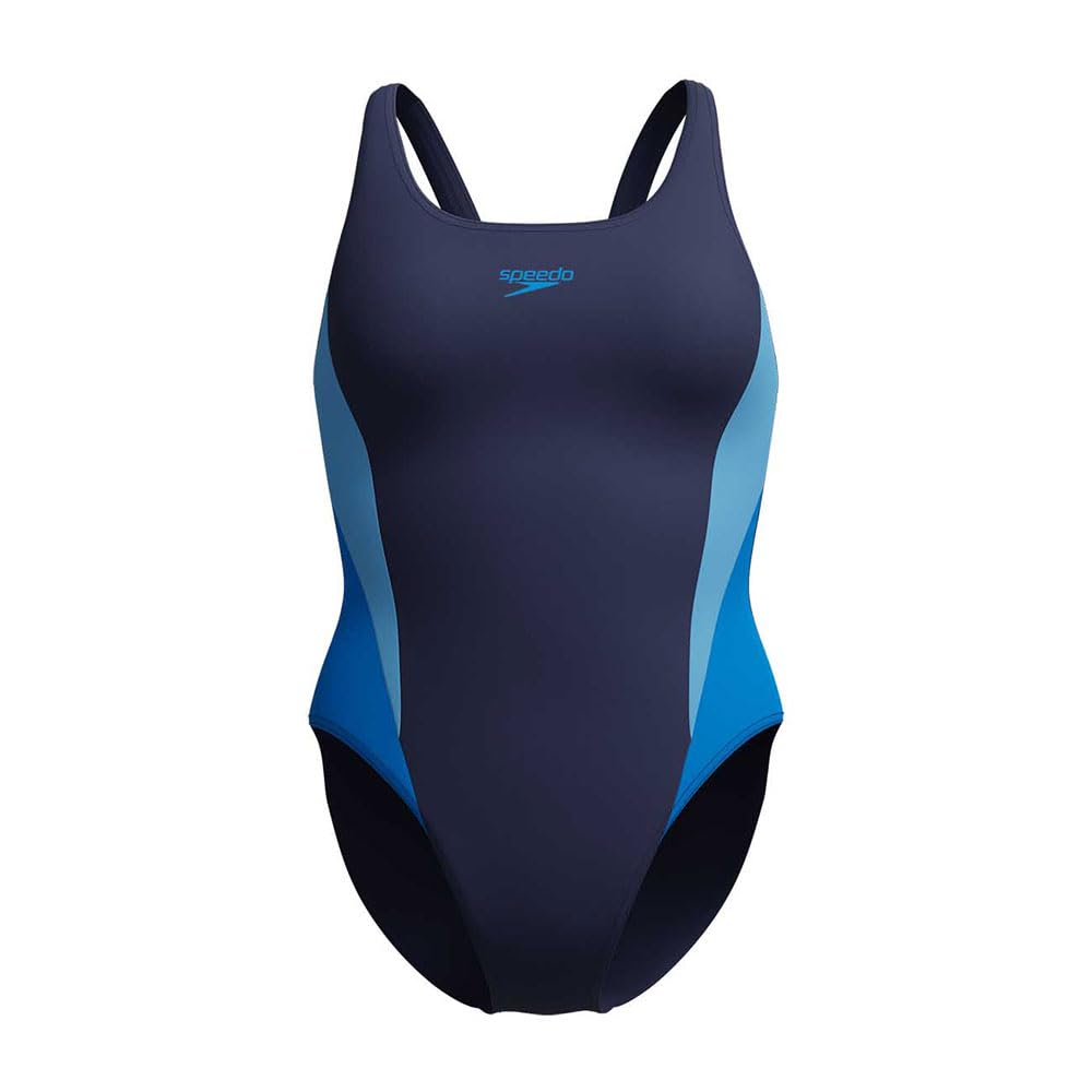 Speedo Women's One Piece Swimsuit Blue 14 (L)