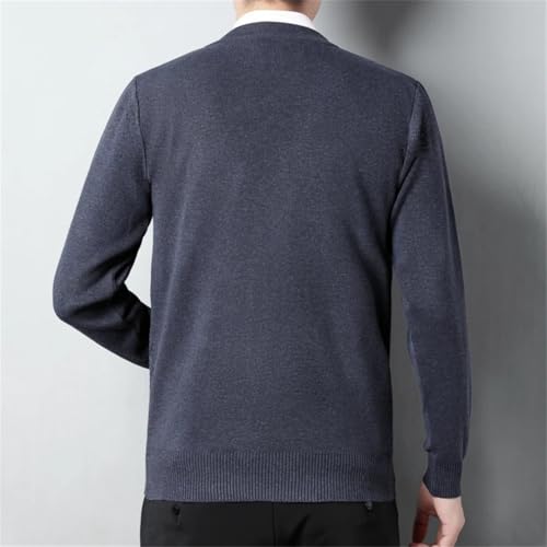 Men Sweater Cardigan Buttons Down Argyle Pattern Vintage Knit Sweater for Winter V Neck Clothing3