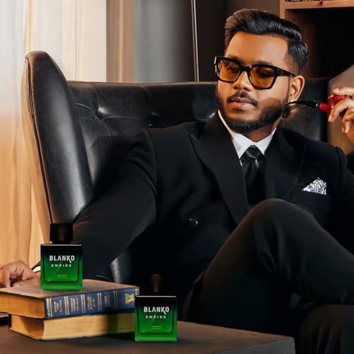 Image of BLANKO by KING Legacy Collection TLT Parfum Pack of 2x20ml | Longest Lasting Mens Perfume with Time Lock Technology | Luxury Fragrance Gift Set for Husband, Father, Brother