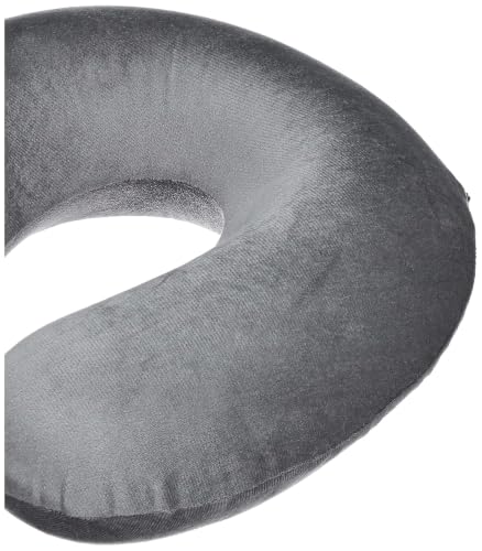 Image of zaxty Soft Fibre Filled Neck Pillow for Car, Train, Flight Travel, Neck Support Rest Pillow with Attachable Snap Strap | Pack of 1