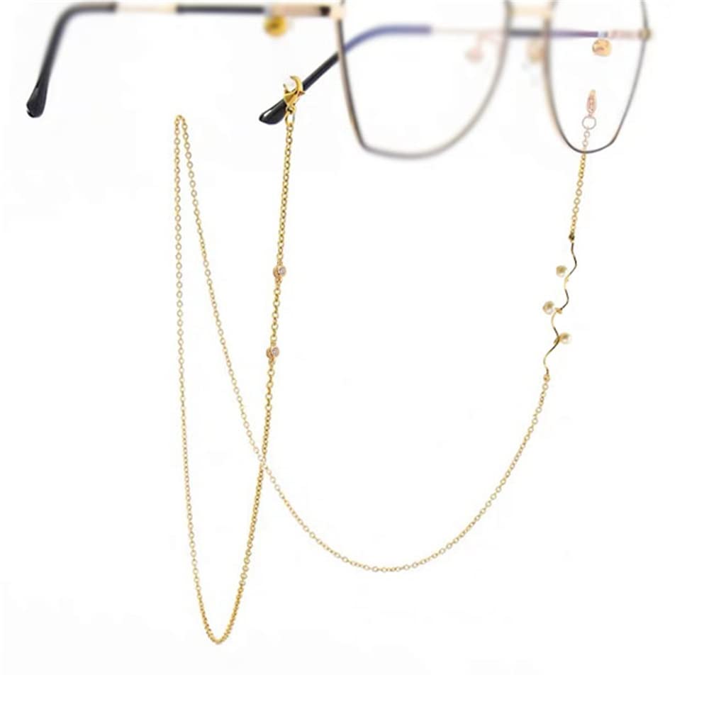 Chaîne de lunettes perles vintage cordon de cou amovible pour lecture et soleil