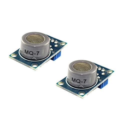 HUABAN 2PCS MQ-7 Módulo de sensor de alarma de detección de gas de monóxido de carbono MQ7 para Arduino