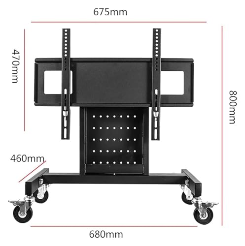 Soporte móvil para TV con ruedas y freno universal miniatura 2