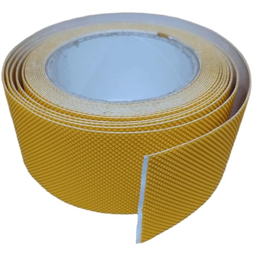 Image of Anti Slip Tape 2 Inch Wide, Waterproof Grip Adhesive Heavy Duty High Traction Friction for Indoor /Outdoor Steps (17 Ft /Yellow).