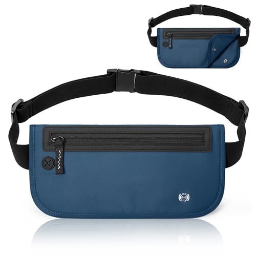 KALIDI FANCY FOREST セキュリティポーチ ウエストポーチ シークレットポーチ スキミング防止 盗難防止 防犯グッズ 防水仕様 薄型軽量 RFIDブロック 多機能収納 パスポートケース カードバッグ 隠しポーチ 貴重品入れ スリ対策 海外旅