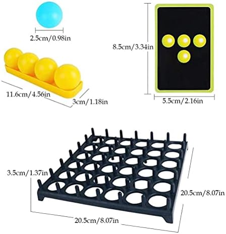 TAIPPAN Bounce Off Game, Ping Pong Challenge Game, Board Games for 8-10 Year Olds,Family Games for Kids and Adults, With 16 Balls, 9 Challenge Cards For Party, 2-4 Palyers Game