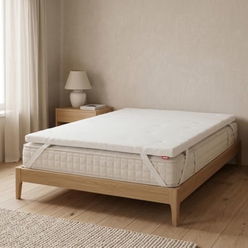 Pikolin Home - Topper viscoelástico de Multizonas 7cm | 150x190 | Transpirable y Envolvente | Sobrecolchón | Sendai