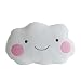 Dimart Cute White Smile Bowknot Clouds Plush Pillow Cushion