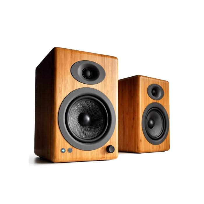 Audioengine A5+ 150W Wireless Powered Bookshelf Speakers, Bluetooth