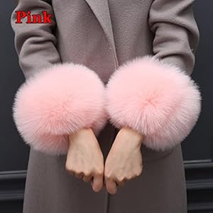 Faux bont manchetten arm beenwarmers – winter vrouwen grote warme pols manchet korte mouwen faux winddichte armwarmers…