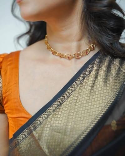 Image of Women's Cotton Soft Silk Sarees | Jamdani Cotton Saree With Attach Unstitched Blouse Piece