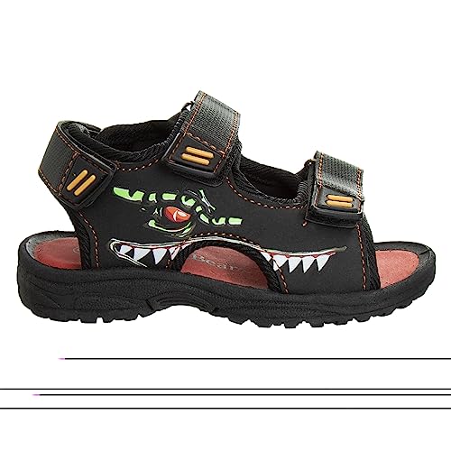 Image of Rugged Bear Kids Boys Girls Open-Toe Outdoor Sport Water Sandals - beach pool slide adjustable strap shoes athletic summer (Toddler /Little Kid /Big Kid)