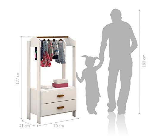 Cômoda Infantil com Cabideiro