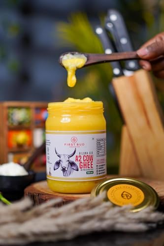 Image of First Bud Organics Super saver pack of 7 products Bilona Gir A2 Ghee 500 G + Mango Pickle-500G + Jamun Honey-500G + Saffron - 1G + Green Tea-100G+Dry Ginger Powder-250G+ Lakadong Turmeric Powder-250G