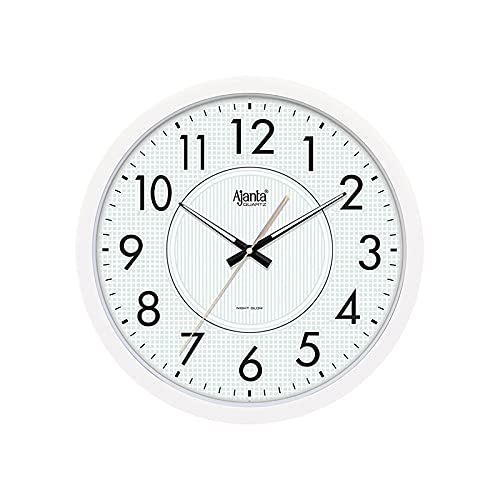 Buy Ajanta Plastic Night Glow Radium Silent Non Ticking Wall Clock with