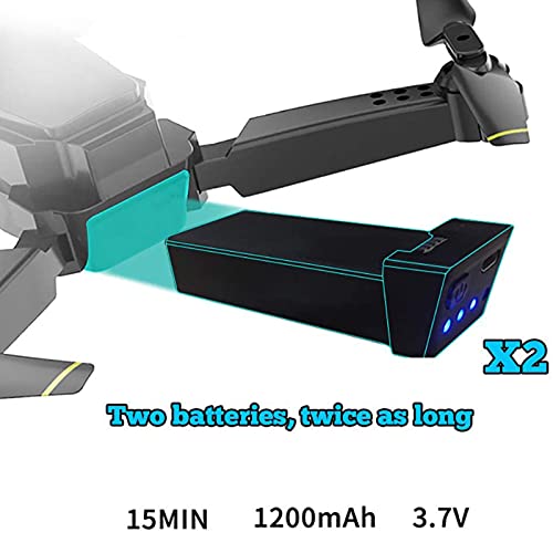 MXCYSJX Drohne Mit 4K HD Kamera, WiFi 100M Live Übertragung, Quadrocopter Ferngesteuert Mit 120° Weitwinkel Kamera… – Bild 5