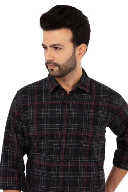 Men's Checked Casual Shirt-image-8
