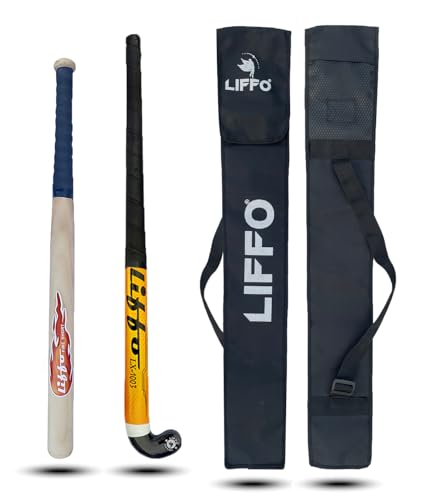 Liffo® Hockey Stick Witjh Baseball bat Heavy Duty with Cover (Yell...