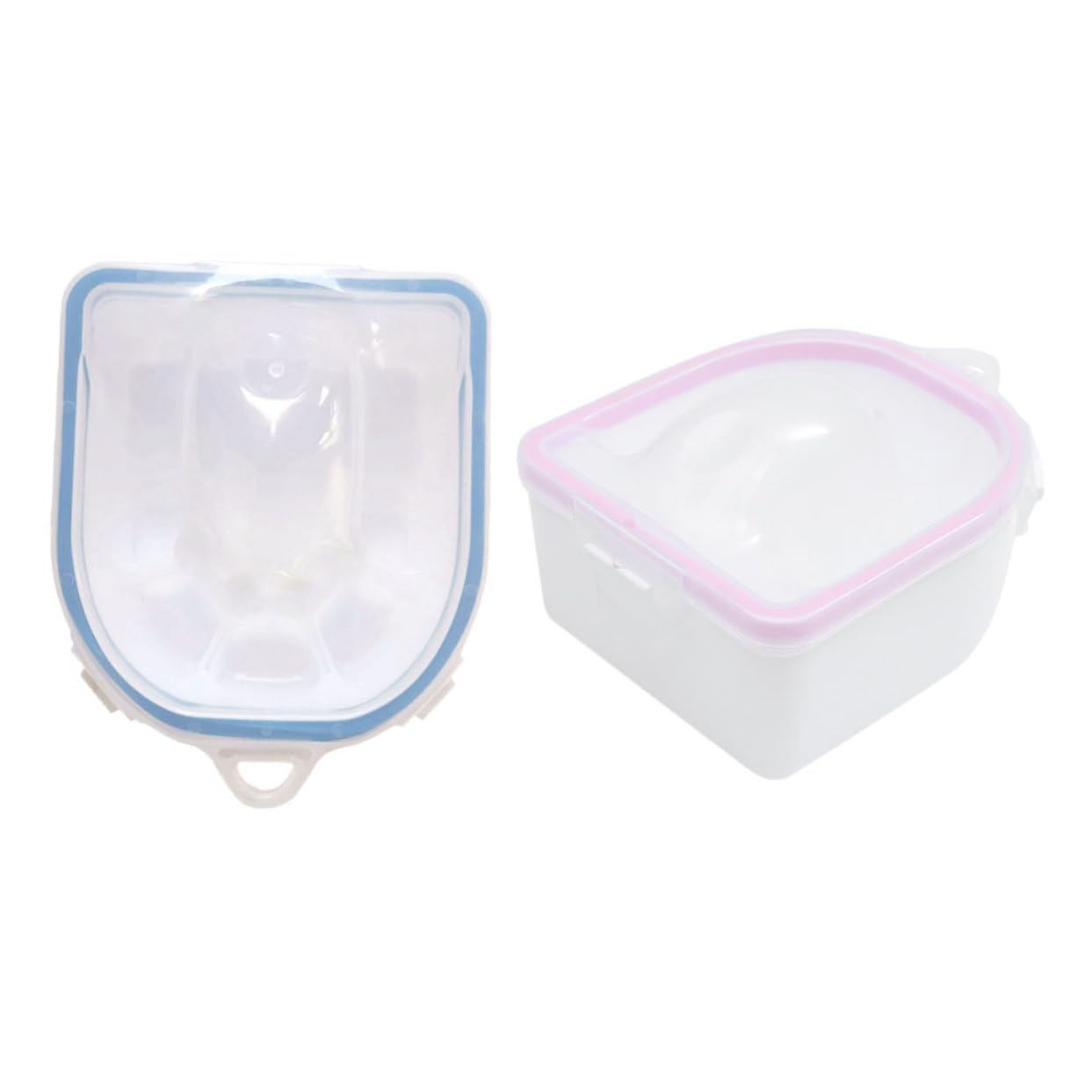 FOMIYES 2pcs Soak Nails off Bowl Set Gel Soak off Bowl for Manicure Removal Nail Soaking Bowl Cover Nail Care Bowl Manicure Soak Bowl