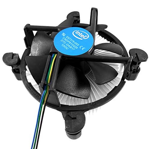 Cpu Cooler With Aluminum Heatsink & 4-Pin Pwm 3.5-Inch Fan With Pre-Applied Thermal Paste For Intel Core I3 I5 I7 I9 Socket 1200 1151 1150 1155 1156 Desktop Pc Computer (Ts2) #TOP1