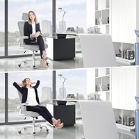 naspaluro Ergonomischer Bürostuhl, Dynamischer Lendenstütze Grau – Ansicht 5