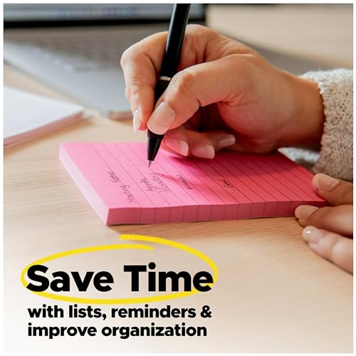 Post-it Super Sticky Notes, 5 Sticky Note Pads, 3 x 3 in., School Supplies and Office Products, Ideal for Textbooks, Notebooks, Walls and Vertical Surfaces, Playful Primaries Collection - image 8