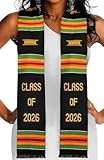 Kente Graduation Stole Class of 2026 | Celebrate Culture with the African Graduation Stole | Made with...