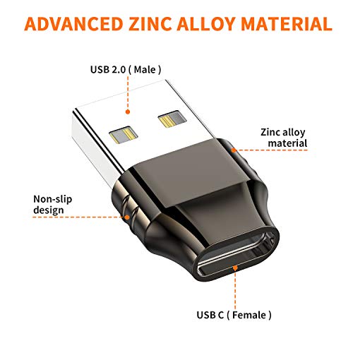 Usb C Female To Usb Male Adapter,(2-Pack) Type C To Usb A Charger Cable Power Converter For Iphone 11 12 13 14 Pro Max,Samsung Galaxy S20 S21 S22 S23,Note 10 20,Apple Iwatch Watch Series 7 Se Airpods #TOP1