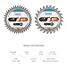Luckyway 4-1/2 Inch Circular Saw Blade 24T Farming & 40T Fine Finish with 3/8 Inch Arbor, TCT Trim Saw Blade for Cutting Wood, 4-Pack