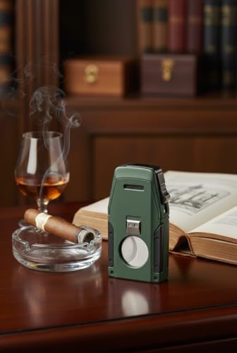 Encendedor Visol Viper Dual Torch Flame Verde miniatura 5