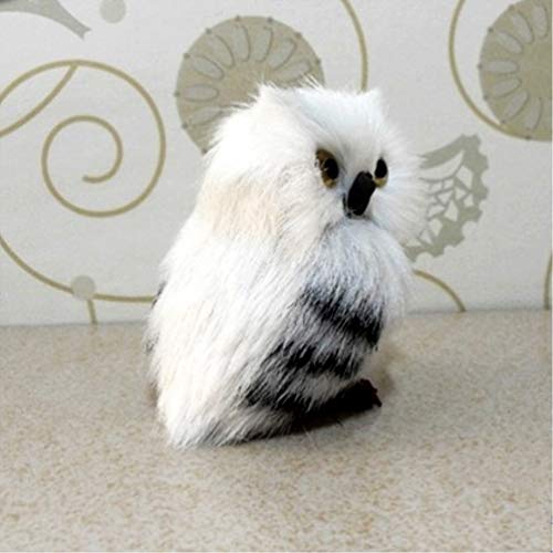 Nuobesty Enfeites de Coruja Branca, Decoração de Coruja de Natal, Presentes para Crianças, Decoração