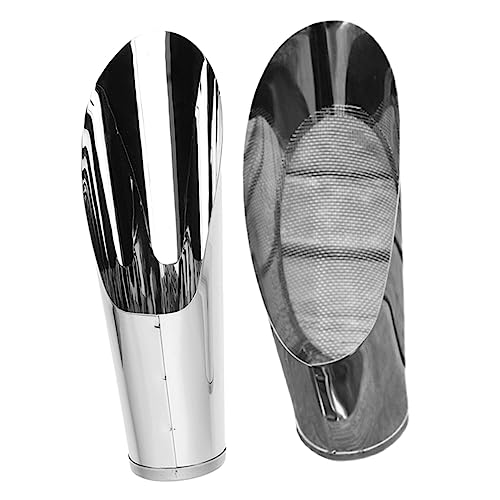 Yardenfun 2 Piezas Pala De Cubo De Acero Inoxidable Pala De Jardinería Tamiz Cilíndrico para Excavar Tierra Práctica para Limpieza De Jardín