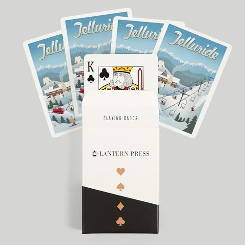 Lantern Press Telluride, Colorado, Baraja de 52 cartas póker miniatura 6