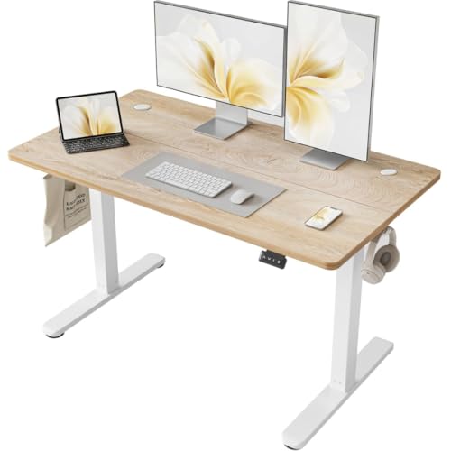 Cubiker 120 x 60cm Height Adjustable Desk, Maple