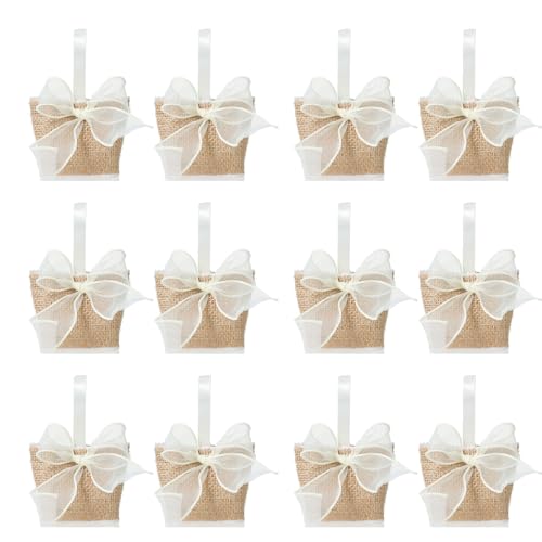 Bolsas de lino para dulces y pequeños obsequios en fiestas familiares