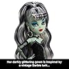 Monster High x Barbie Frankie Stein Doll with Original Barbie-Inspired Swimsuit and Solo in The Spotlight Black Evening Dress and Accessories #2