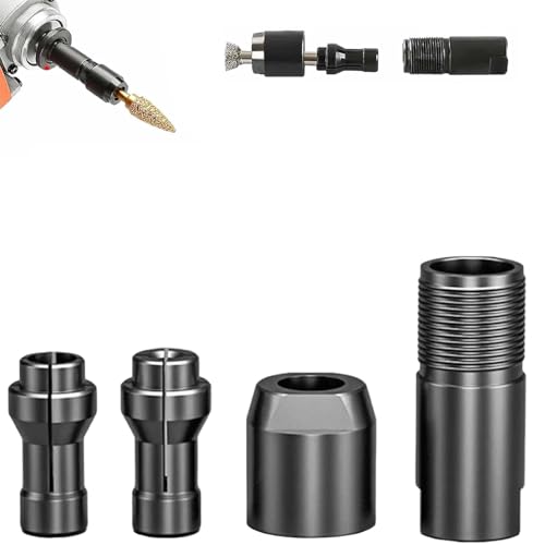 Angle Grinder Conversion Accessories, Thread Converter Kit for Angle Grinders to Straight Grinders,...