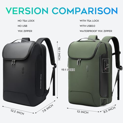 Image of BANGE Anti-Theft Backpack with USB Charging Port 17.3 Inch Business Laptop Backpack