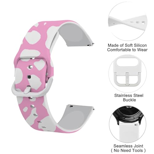 Correa compatible Gabb Watch 3/2/1 patrón silicona rosa miniatura 2
