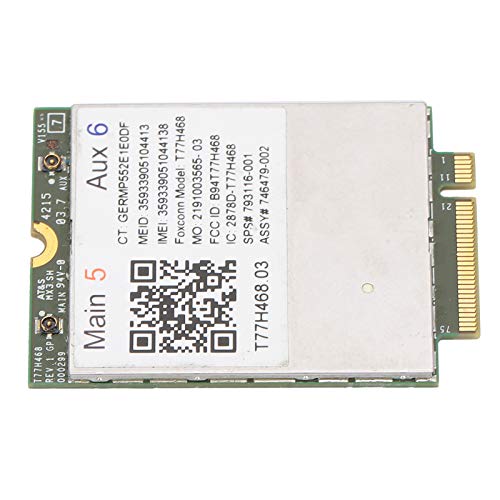 Eminchu Tarjeta de Red Inalámbrica LT4211 4G LTE con Señal Estable para Portátiles EliteBook y Estaciones de Trabajo Móviles ZBook, Tamaño Pequeño para Uso Portátil