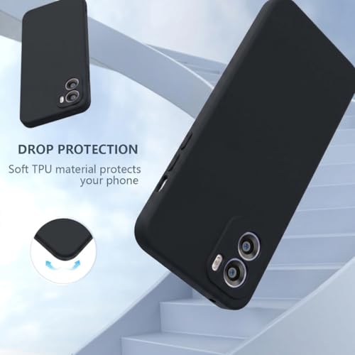 Image of DIZORO Microfiber Candy Back Cover Case for Redmi 15a Soft Silicone Rubberized Back Cover Case with Camera Protection - Black