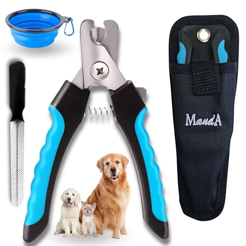 MandA® Cortauñas Perro con Funda. Cortauñas para Perros, Gatos y Otras...