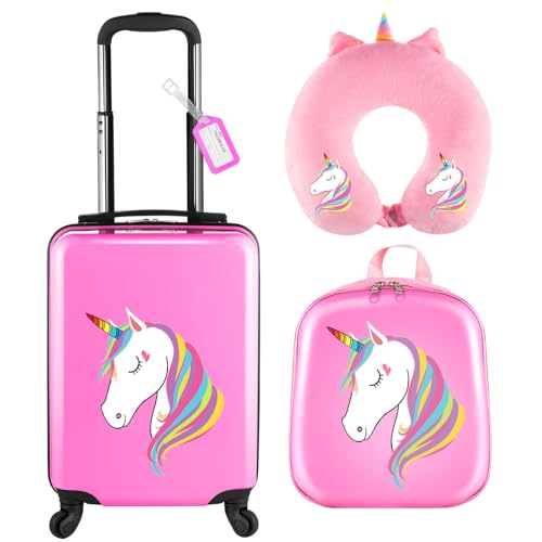 Cadeau pour filles et garçons : coffret valise enfant et accessoires rose