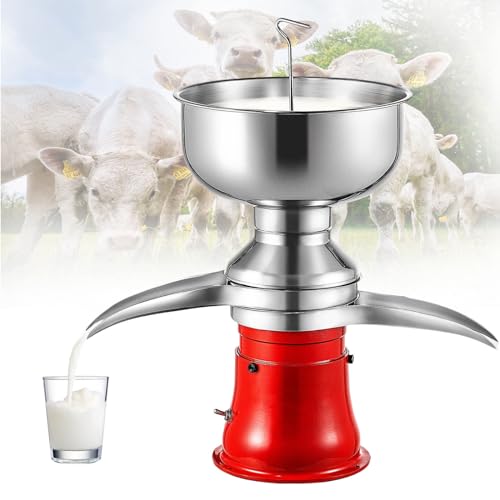 Separador De Crema De Leche Eléctrico, Separador De Crema De 50 L/H, Espumadera De Acero Inoxidable 304 Con Capacidad De Tazón De 5 L, 9500 Rpm, Para Leche De Cabra Y Vaca