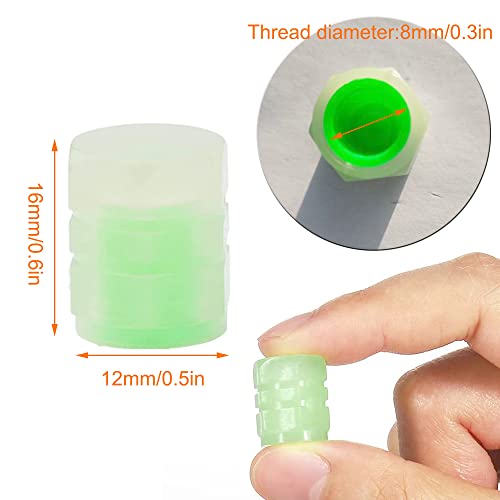 12Pz Universal Fluorescent Car Tire Valve Caps